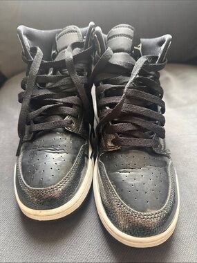 Nike Jordans Kids Black High-Top Sneakers